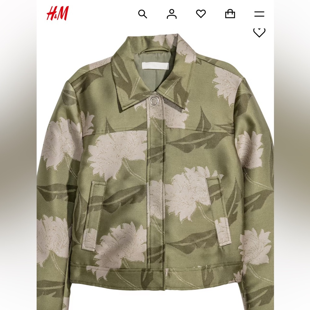 H&M cropped blazer jacket